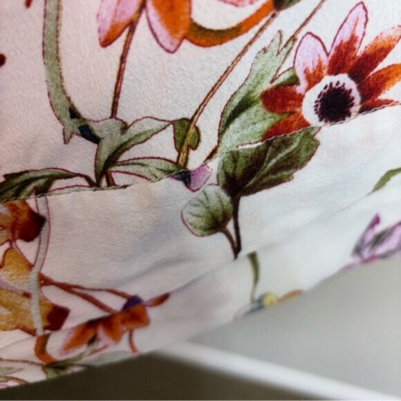 Vici Women’s Medium Multicolour Floral Blouse Top Shirt with Tie Buttons - Picture 9 of 10